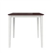 DHP Shiloh 3-Piece Counter Height Dining Set in Rustic Mahogany/White