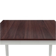 DHP Shiloh 3-Piece Counter Height Dining Set in Rustic Mahogany/White