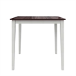 DHP Shiloh 3-Piece Counter Height Dining Set in Rustic Mahogany/White