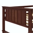 DHP Bailen Twin-over-Twin Convertible Solid Wood Bunk Bed in Nutmeg