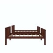 DHP Bailen Twin-over-Twin Convertible Solid Wood Bunk Bed in Nutmeg