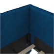 DHP Arliss Modern Glam Tuxedo Daybed with Storage - Twin in Blue Velvet
