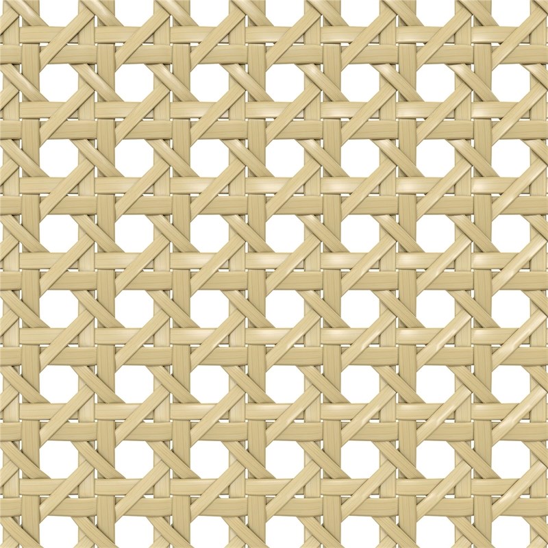 Mr. Kate Roxanne Queen Metal Platform Bed Frame w/Cane Headboard in Parchment