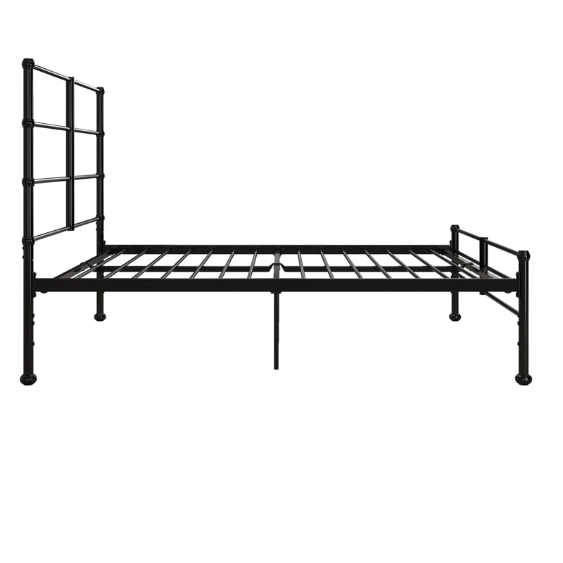 Mr. Kate MacKenzie Full Metal Platform Bed Frame w/3 Adjustable Heights - Black