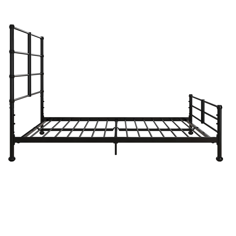 Mr. Kate MacKenzie Full Metal Platform Bed Frame w/3 Adjustable Heights - Black