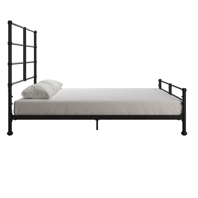 Mr. Kate MacKenzie Full Metal Platform Bed Frame w/3 Adjustable Heights - Black