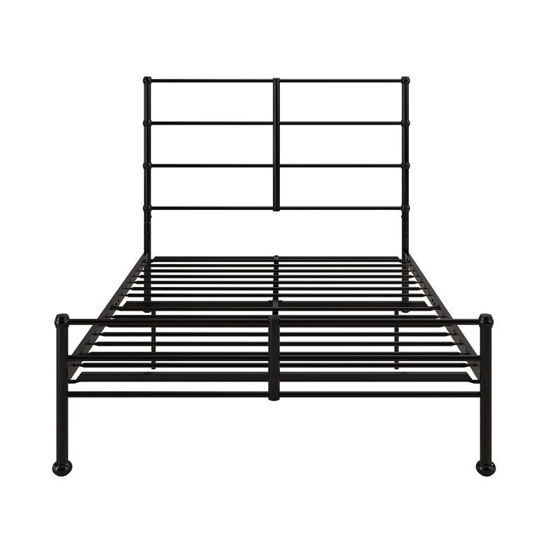 Mr. Kate MacKenzie Full Metal Platform Bed Frame w/3 Adjustable Heights - Black