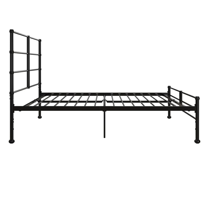Mr. Kate MacKenzie Queen Metal Platform Bed Frame w/3 Adjustable Heights - Black