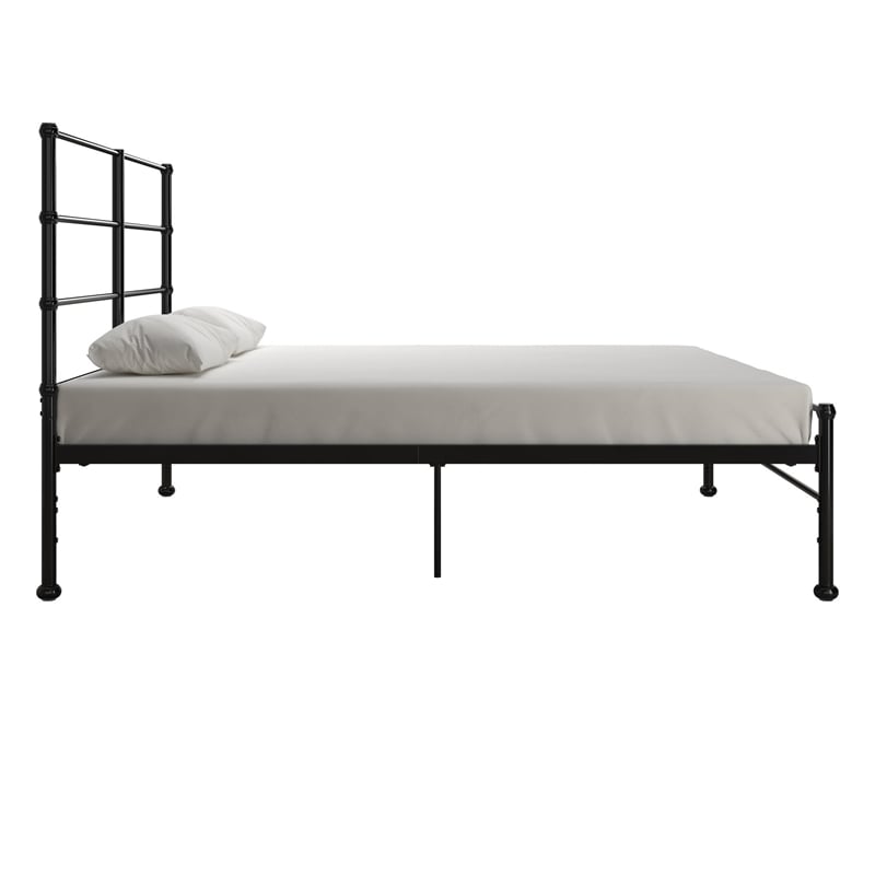 Mr. Kate MacKenzie Queen Metal Platform Bed Frame w/3 Adjustable Heights - Black