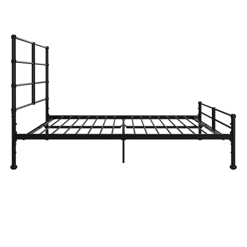 Mr. Kate MacKenzie Queen Metal Platform Bed Frame w/3 Adjustable Heights - Black