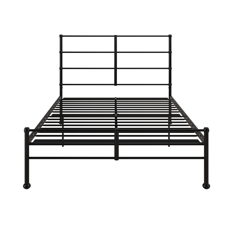 Mr. Kate MacKenzie Queen Metal Platform Bed Frame w/3 Adjustable Heights - Black