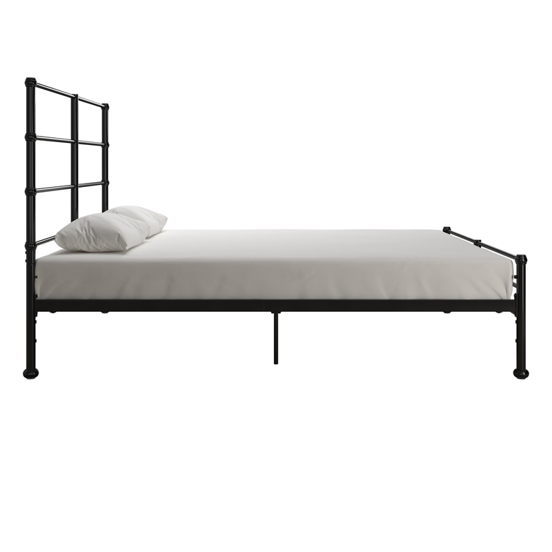 Mr. Kate MacKenzie Queen Metal Platform Bed Frame w/3 Adjustable Heights - Black