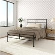 Mr. Kate MacKenzie Queen Metal Platform Bed Frame w/3 Adjustable Heights - Black