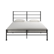 Mr. Kate MacKenzie King Metal Platform Bed Frame w/3 Adjustable Heights - Black