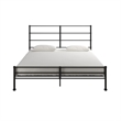 Mr. Kate MacKenzie King Metal Platform Bed Frame w/3 Adjustable Heights - Black