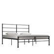 Mr. Kate MacKenzie King Metal Platform Bed Frame w/3 Adjustable Heights - Black