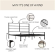 Mr. Kate MacKenzie King Metal Platform Bed Frame w/3 Adjustable Heights - Black