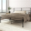 Mr. Kate MacKenzie King Metal Platform Bed Frame w/3 Adjustable Heights - Black