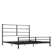 Mr. Kate MacKenzie King Metal Platform Bed Frame w/3 Adjustable Heights - Black