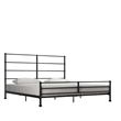 Mr. Kate MacKenzie King Metal Platform Bed Frame w/3 Adjustable Heights - Black