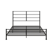 Mr. Kate MacKenzie King Metal Platform Bed Frame w/3 Adjustable Heights - Black