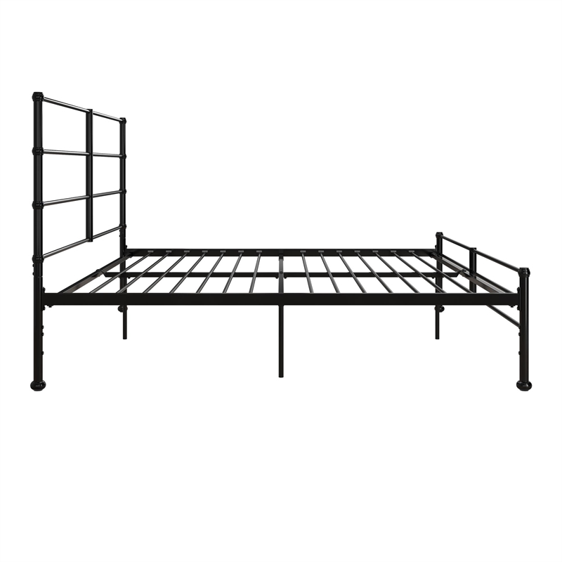 Mr. Kate MacKenzie King Metal Platform Bed Frame w/3 Adjustable Heights - Black