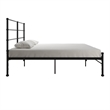 Mr. Kate MacKenzie King Metal Platform Bed Frame w/3 Adjustable Heights - Black