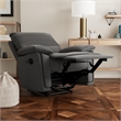 DHP Labatte Recliner with Dual USB Port in Charcoal Faux Leather