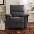 DHP Labatte Recliner with Dual USB Port in Charcoal Faux Leather