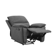 DHP Labatte Recliner with Dual USB Port in Charcoal Faux Leather