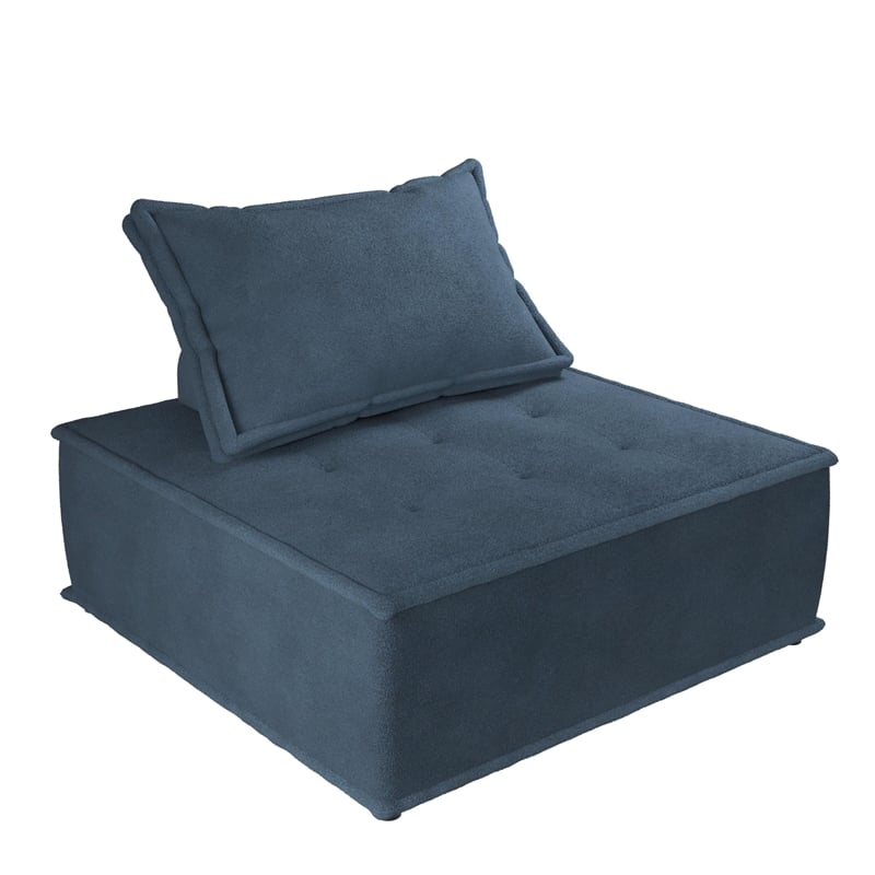 DHP Paloma Upholstered Single Sofa Chair in Textured Taupe Fabric