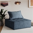 DHP Paloma Upholstered Single Sofa Chair in Textured Taupe Fabric