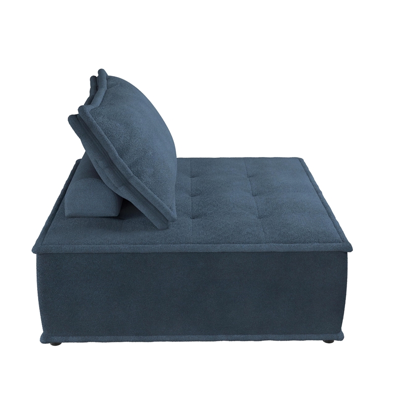 DHP Paloma Upholstered Single Sofa Chair in Textured Taupe Fabric