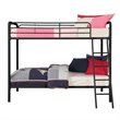 DHP Metal Twin over Twin Bunk Bed in Black
