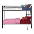 DHP Metal Twin over Twin Bunk Bed in Black