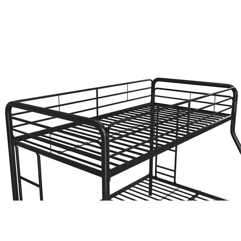 DHP Metal Twin over Full Bunk Bed in Black