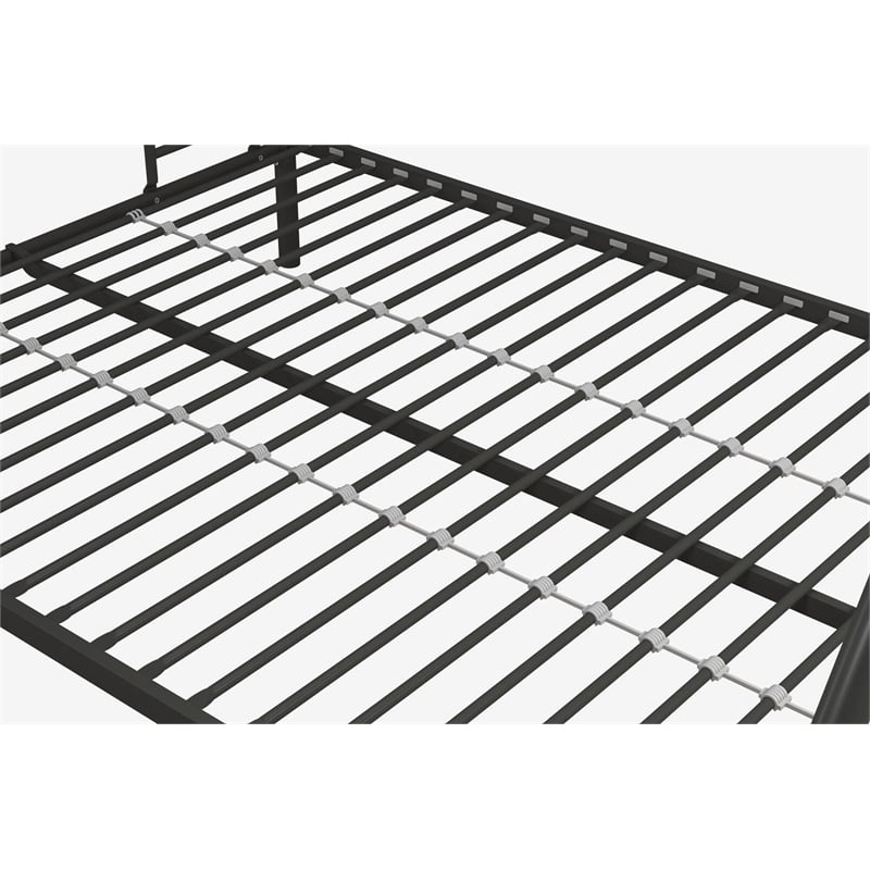 DHP Metal Twin over Full Bunk Bed in Black