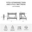 DHP Metal Twin over Full Bunk Bed in Black