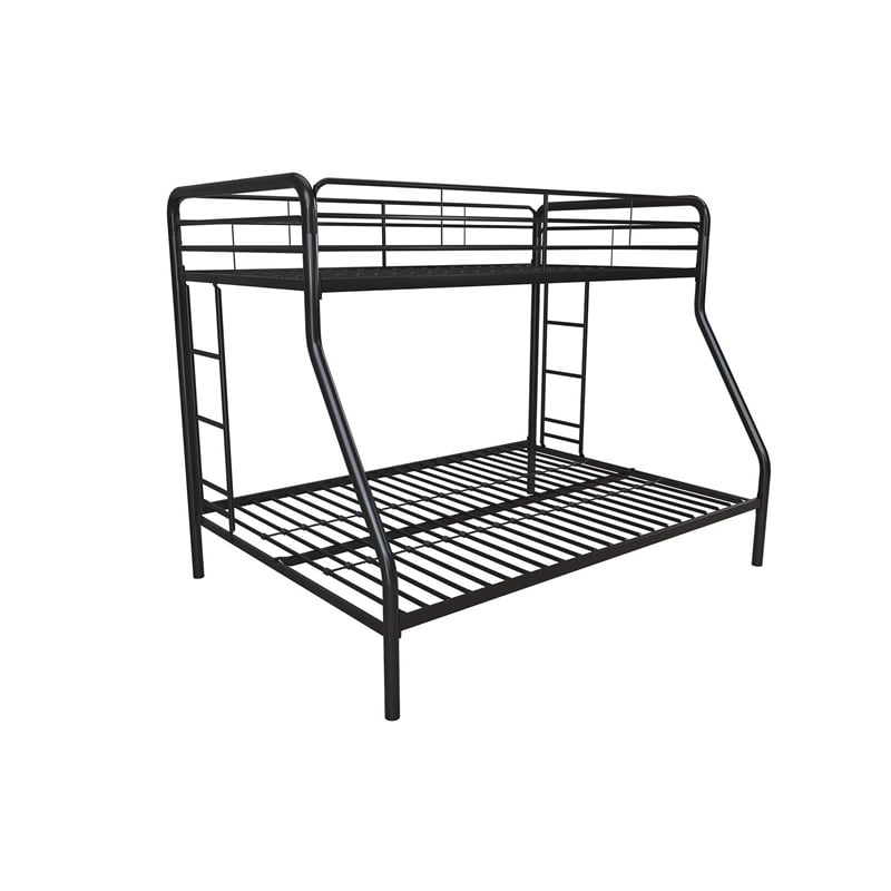 DHP Metal Twin over Full Bunk Bed in Black