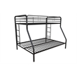 DHP Metal Twin over Full Bunk Bed in Black
