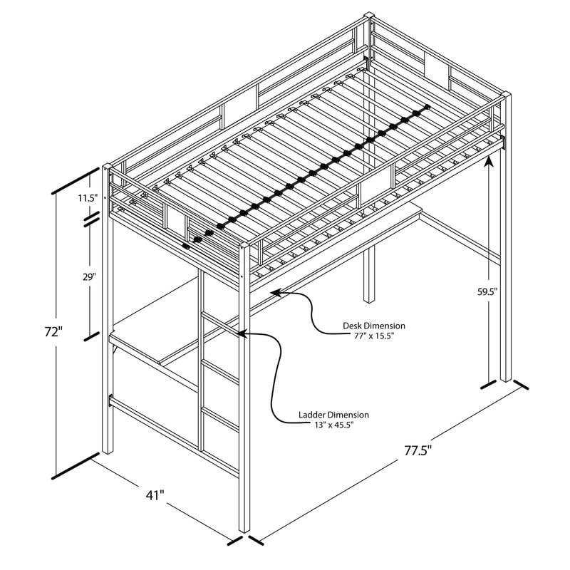 Dhp studio loft bunk bed assembly instructions fashion