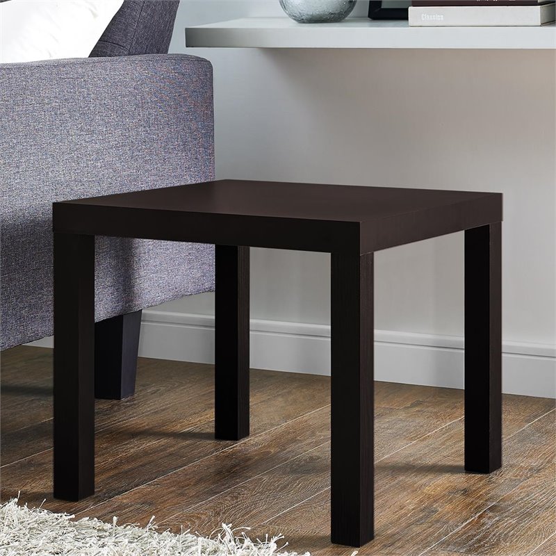 Dark Espresso Dorel Home Furnishings 5199096 Multi-use and Toolless Assembly DHP Parsons Modern End Table