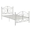 DHP Bombay Twin Metal Bed in White