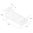 DHP Bombay Twin Metal Bed in White