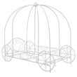 DHP Metal Twin Carriage Bed in White