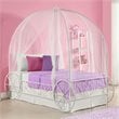 DHP Metal Twin Carriage Bed in White