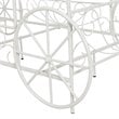 DHP Metal Twin Carriage Bed in White