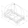 DHP Metal Twin Carriage Bed in White