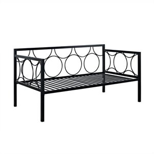 dhp rebecca metal twin daybed in black