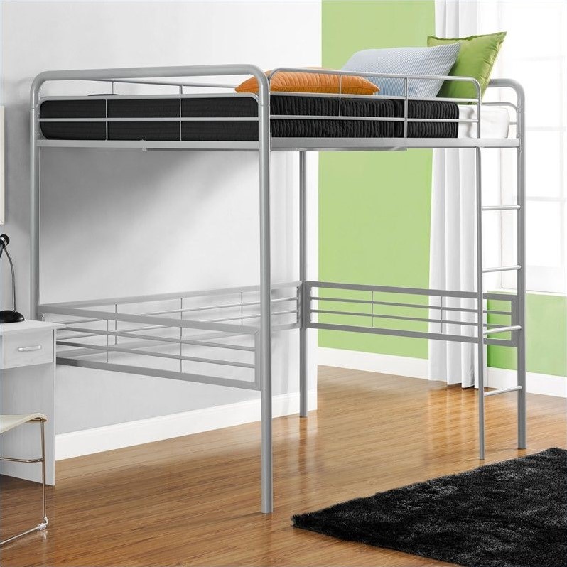 Dhp Full Size Metal Loft Bed With, Metal Bunk Bed Ideas